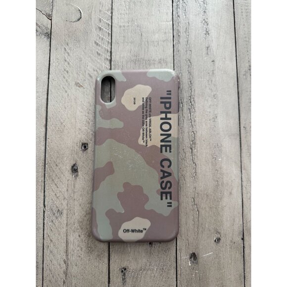 OFF-WHITE Quote iPhone X Case SS19 Camo / Black - Picture 2 of 7